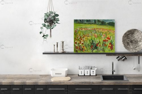 פריחה בלטרון – עוד קרייטר | תמונה לקיר בסגנון כפרי