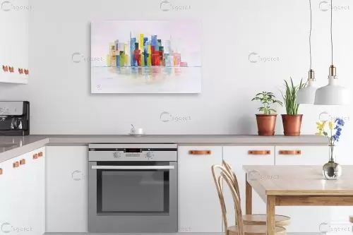 השתקפות – רינה יניב | תמונה לקיר בסגנון מופשט