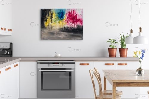 עיר נוזלת – שני חמו סודרי | תמונה לקיר בסגנון מודרני