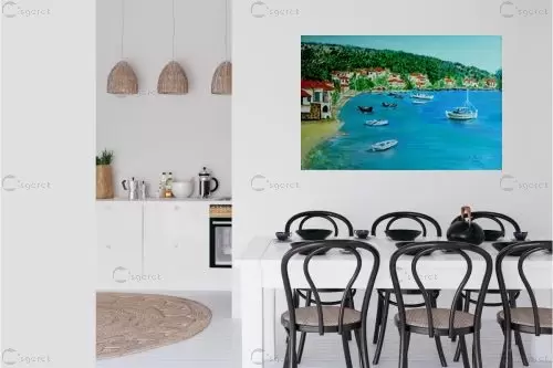 נוף בספרד – אסתר חן-ברזילי | תמונה לקיר בסגנון כפרי