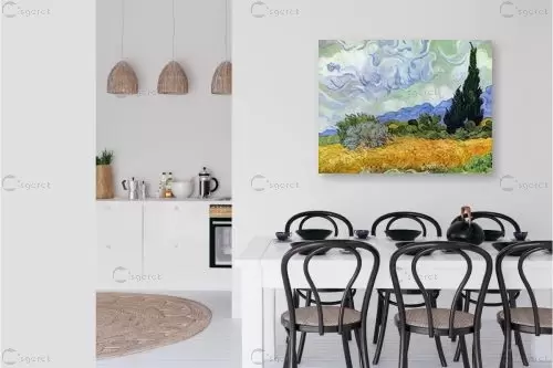 שדה חיטה עם ברושים – וינסנט ואן גוך | תמונה לקיר