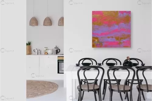 שדה ורוד - ורד אופיר - תמונות לסלון מודרני אבסטרקט רקעים צורות תבניות מופשטות  - מק''ט: 258535