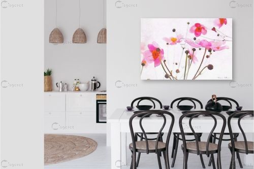 זר  - נעמי עיצובים - תמונות לסלון רגוע ונעים תבניות של פרחים וצמחים תמונות בחלקים  - מק''ט: 329531
