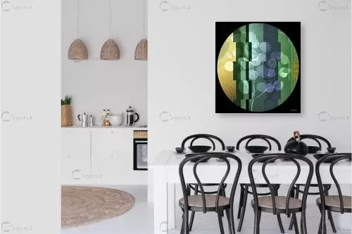 אליפסה - רעיה גרינברג - תמונות לפינת אוכל מודרנית מופשט מעגלי סטים בסגנון מודרני  - מק''ט: 384468