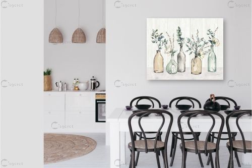 פרחים בקנקנים I – Anne Tavoletti | תמונה לקיר בסגנון מודרני