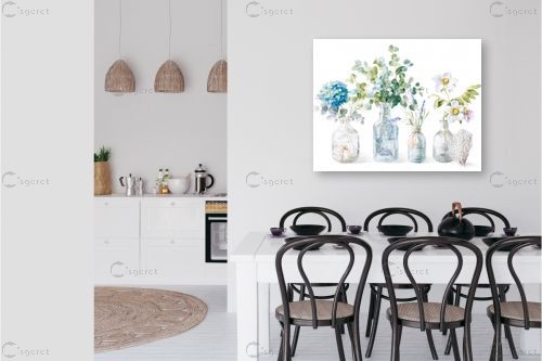 רביעיית אגרטלים בסגנון וינטג – Danhui Nai | תמונה לקיר בסגנון מודרני