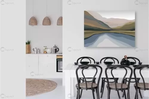 נוף אבסטרקטי – ענת בן אלי | תמונה לקיר בסגנון מודרני