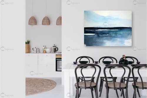 נוף ים כחול – רפאלה זמיר | תמונה לקיר בסגנון מודרני