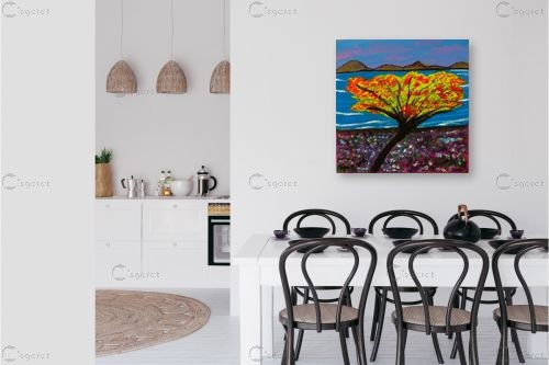 נוף בגליל התחתון – אסתר חן-ברזילי | תמונה לקיר בסגנון מודרני