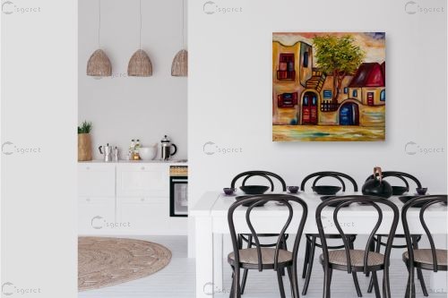 סמטה ספרדית – עדנה כהן | תמונה לקיר בסגנון כפרי