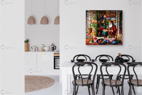 סבא שלמה בכור – חבצלת רוסבי | תמונה לקיר בסגנון קלאסי