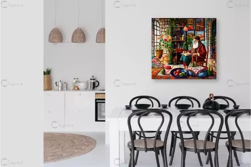 סבא שלמה בכור – חבצלת רוסבי | תמונה לקיר בסגנון קלאסי