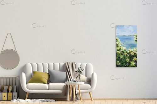 מבט לכינרת – שולי חיימזון | תמונה לקיר בסגנון כפרי