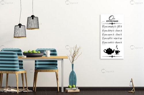Kitchen Rules – מסגרת עיצובים | תמונה לקיר בסגנון מודרני