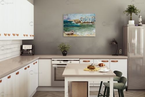 מיקונוס – שולי חיימזון | תמונה לקיר בסגנון כפרי