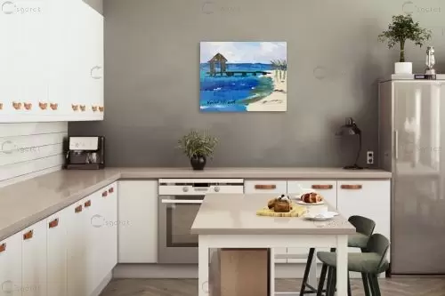 צבעי חוף - ורד אופיר - תמונות ים ושמים לסלון  - מק''ט: 251827