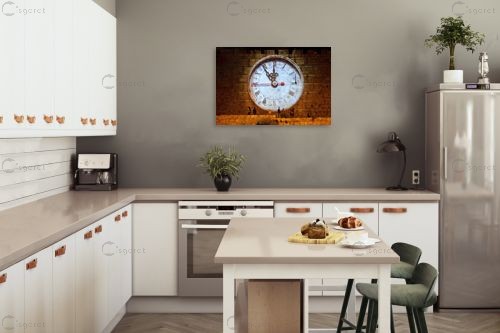 שעון – אלי נגר | תמונה לקיר בסגנון כפרי
