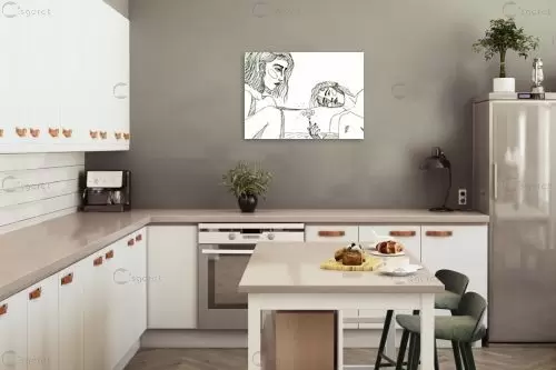 Pixelated skyline  – MMB Art Studio | תמונה לקיר בסגנון מודרני