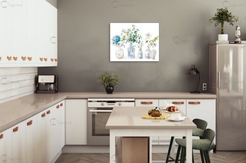 רביעיית אגרטלים בסגנון וינטג – Danhui Nai | תמונה לקיר בסגנון מודרני