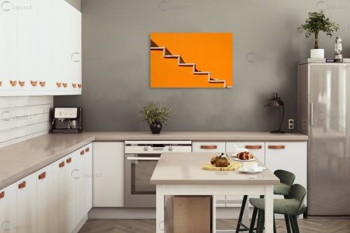 כתום עולה... – ניר אלון | תמונה לקיר בסגנון מודרני