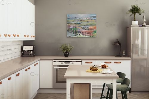 נוף כפרי – תלמה לנדסמן | תמונה לקיר בסגנון כפרי