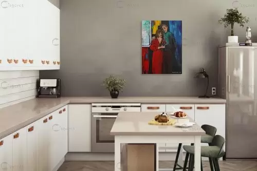 זוג אוהב – רוני רות פלמר | תמונה לקיר בסגנון מודרני