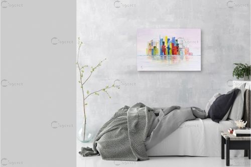 השתקפות – רינה יניב | תמונה לקיר בסגנון מופשט