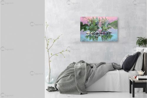 Poet&#039;s island – MMB Art Studio | תמונה לקיר בסגנון מודרני