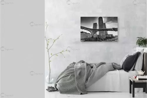 גורדי שחקים - ניקולאי טטרצ'וק - תמונות אורבניות לסלון תמונות שחור לבן  - מק''ט: 328846