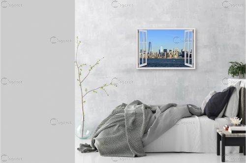 ניו יורק מבעד לחלון - Artpicked Windows - תמונות אורבניות לסלון  - מק''ט: 337377