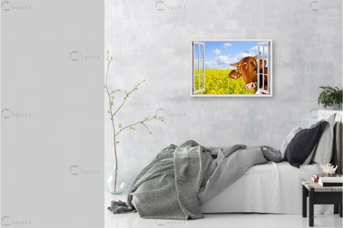 הפרה המציצה – Artpicked Windows | תמונה לקיר בסגנון מודרני