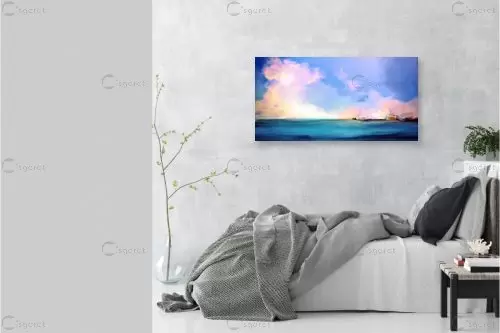 עננים של ים – איש גורדון | תמונה לקיר בסגנון מופשט