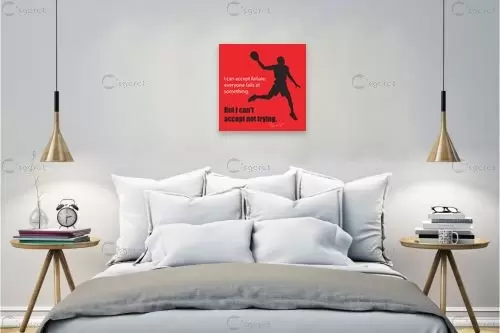 Michael Jordan - מסגרת עיצובים - חדר כושר טיפוגרפיה דקורטיבית  - מק''ט: 240858