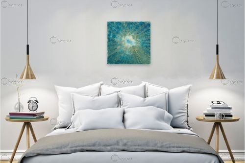 קרני אור - אירית שרמן-קיש - תמונות לסלון רגוע ונעים אבסטרקט רקעים צורות תבניות מופשטות  - מק''ט: 301811