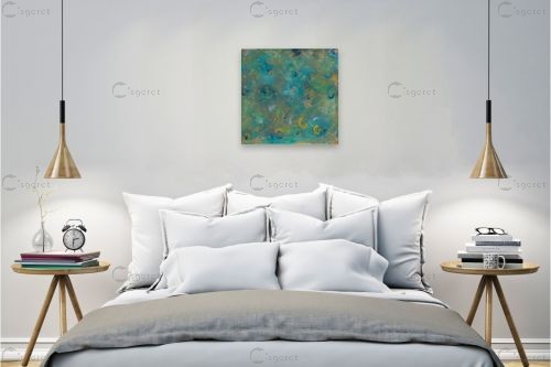 שמים - אירית שרמן-קיש - תמונות לסלון רגוע ונעים אבסטרקט רקעים צורות תבניות מופשטות  - מק''ט: 301814