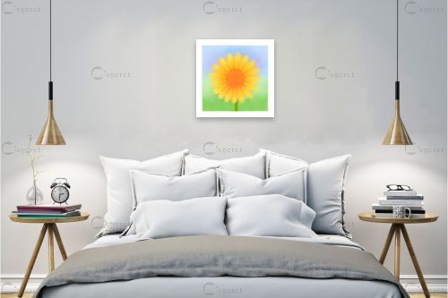  חיננית Yellow Daisy – ורדה ליבני | תמונה לקיר בסגנון מודרני