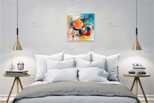 מעגלי החיים – אורית גפני | תמונה לקיר בסגנון מודרני