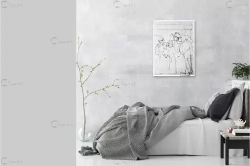 Cassatt Mary 012 - מארי קאסאט - איור רישום בשחור ולבן  - מק''ט: 124971