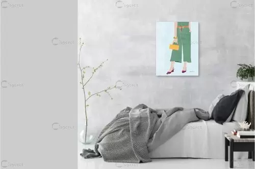 אופנה גבוהה II - Farida Zaman - תמונות לחדר שינה שלו ורגוע סטים בסגנון מודרני  - מק''ט: 364103