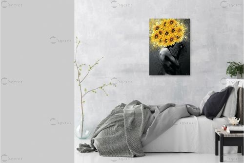 SUNFLOWER – דנה לוין חזיזה | תמונה לקיר בסגנון מודרני