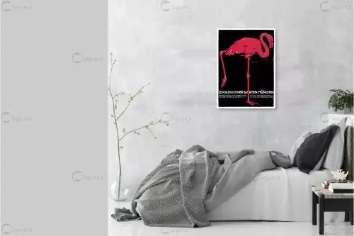 פלמינגו רטרו – Artpicked Modern | תמונה לקיר בסגנון מודרני