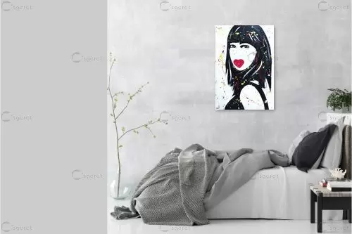 פופ אישה - יעל ארט - תמונות רומנטיות לחדר שינה פופ ארט  - מק''ט: 447601