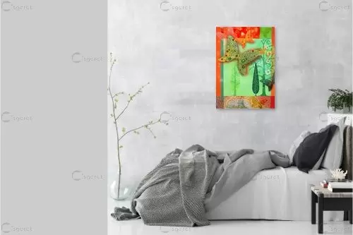 חלום מתוק 6 - נעמי פוקס משעול - תמונות צבעוניות לסלון מדיה מעורבת מיקס מדיה  - מק''ט: 84739