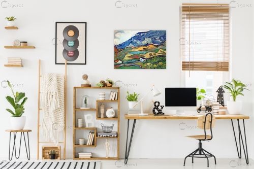 Les Alpilles אלפיל – וינסנט ואן גוך | תמונה לקיר