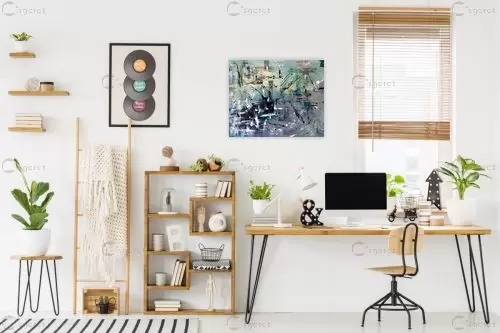 מופשט בצבעים – יעל ארט | תמונה לקיר בסגנון מודרני