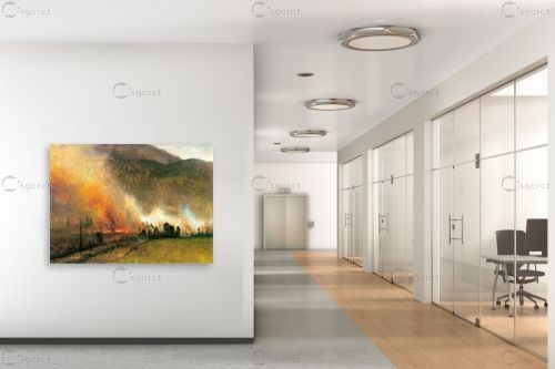 Albert Bierstadt 062 - אלברט בירשטאדט - תמונות לחדר שינה קלאסי  - מק''ט: 124669