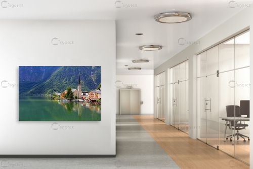 Hallstatt – ניקולאי טטרצ&#039;וק | תמונה לקיר בסגנון כפרי