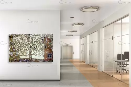 עץ החיים tree of life - גוסטב קלימט - תמונות קלאסיות לסלון אקספרסיוניזם מופשט  - מק''ט: 226225
