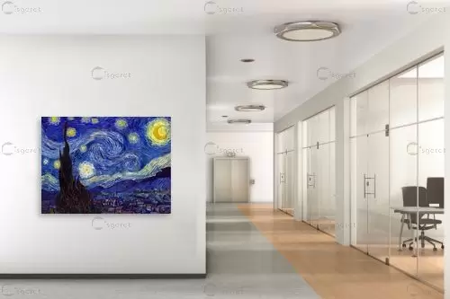 ליל כוכבים Starry night – וינסנט ואן גוך | תמונה לקיר בסגנון קלאסי