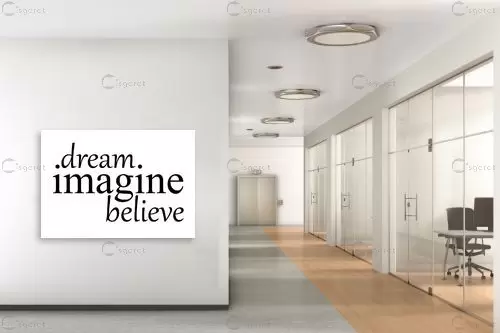 Dream imagine - מסגרת עיצובים - חדר כושר טיפוגרפיה דקורטיבית  - מק''ט: 241029